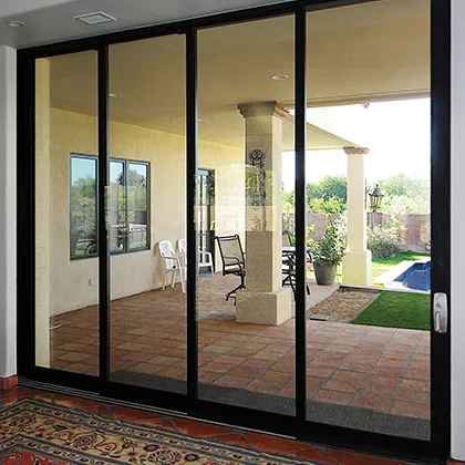 Oversized multi-door sliding door system is part of the Yellow Dog Window Keltic Door Series